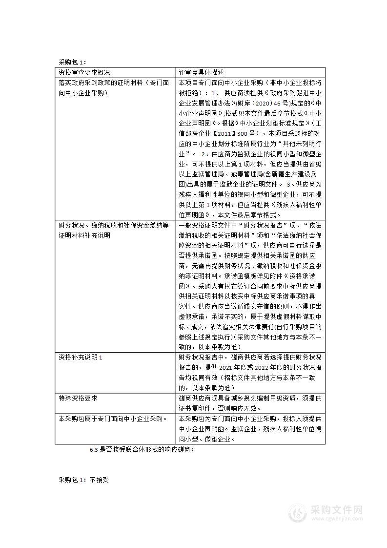 龙岩高新技术产业开发区单元控制性详细规划服务类采购项目