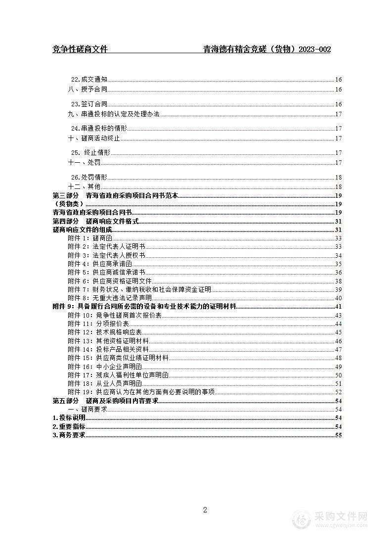 乌兰县2023年国土绿化苗木采购项目