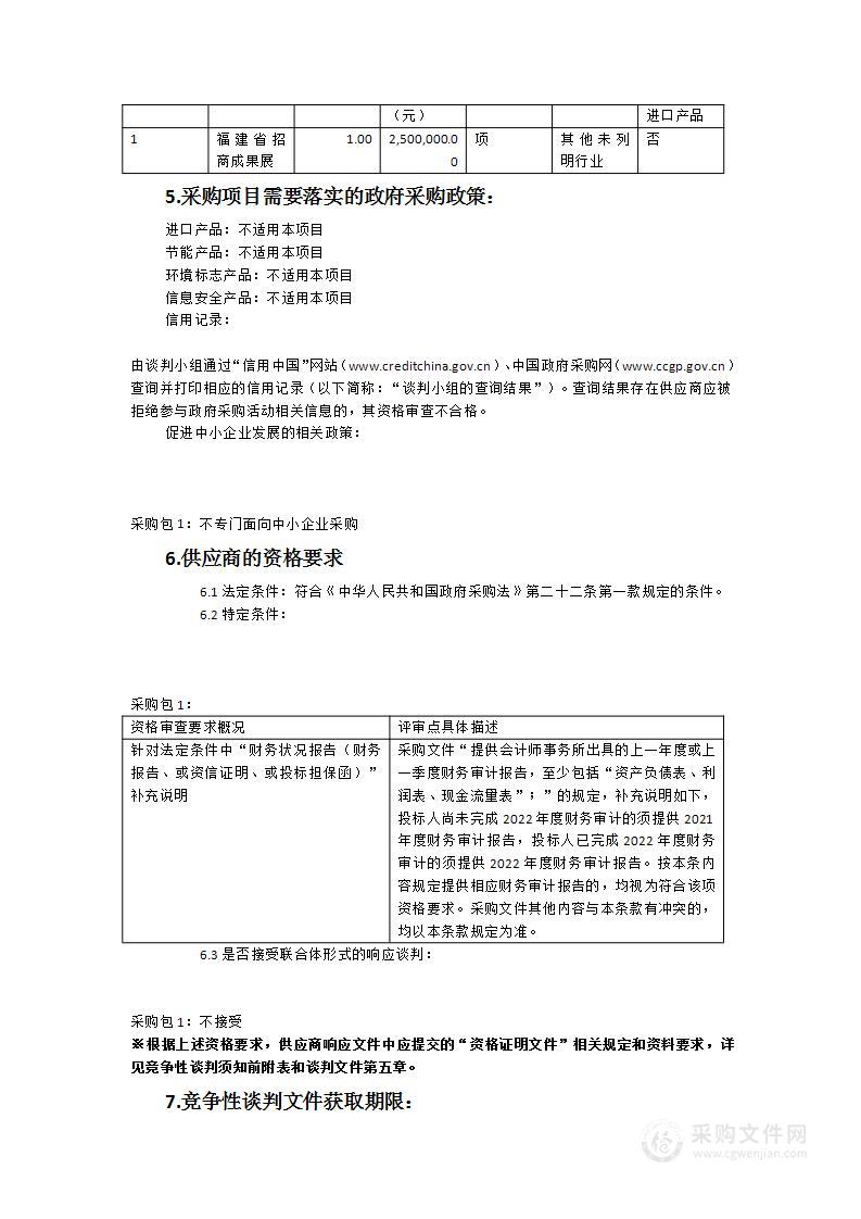 福建省招商成果展