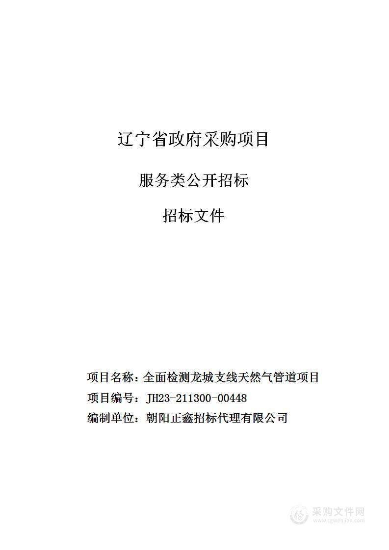 全面检测龙城支线天然气管道项目