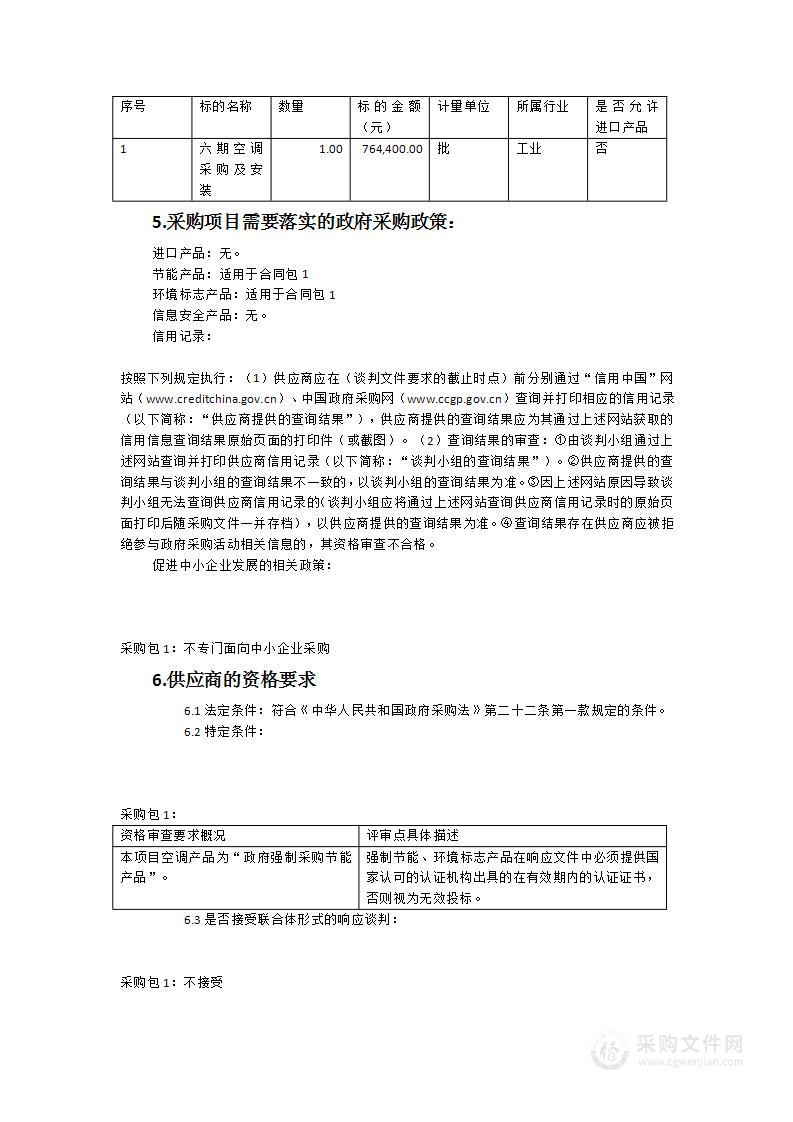 泉州五中台商区分校六期空调采购及安装