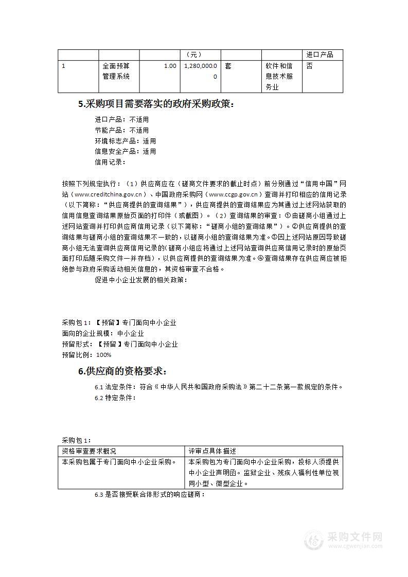 全面预算管理系统