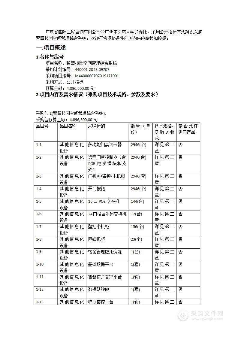 智慧校园空间管理综合系统