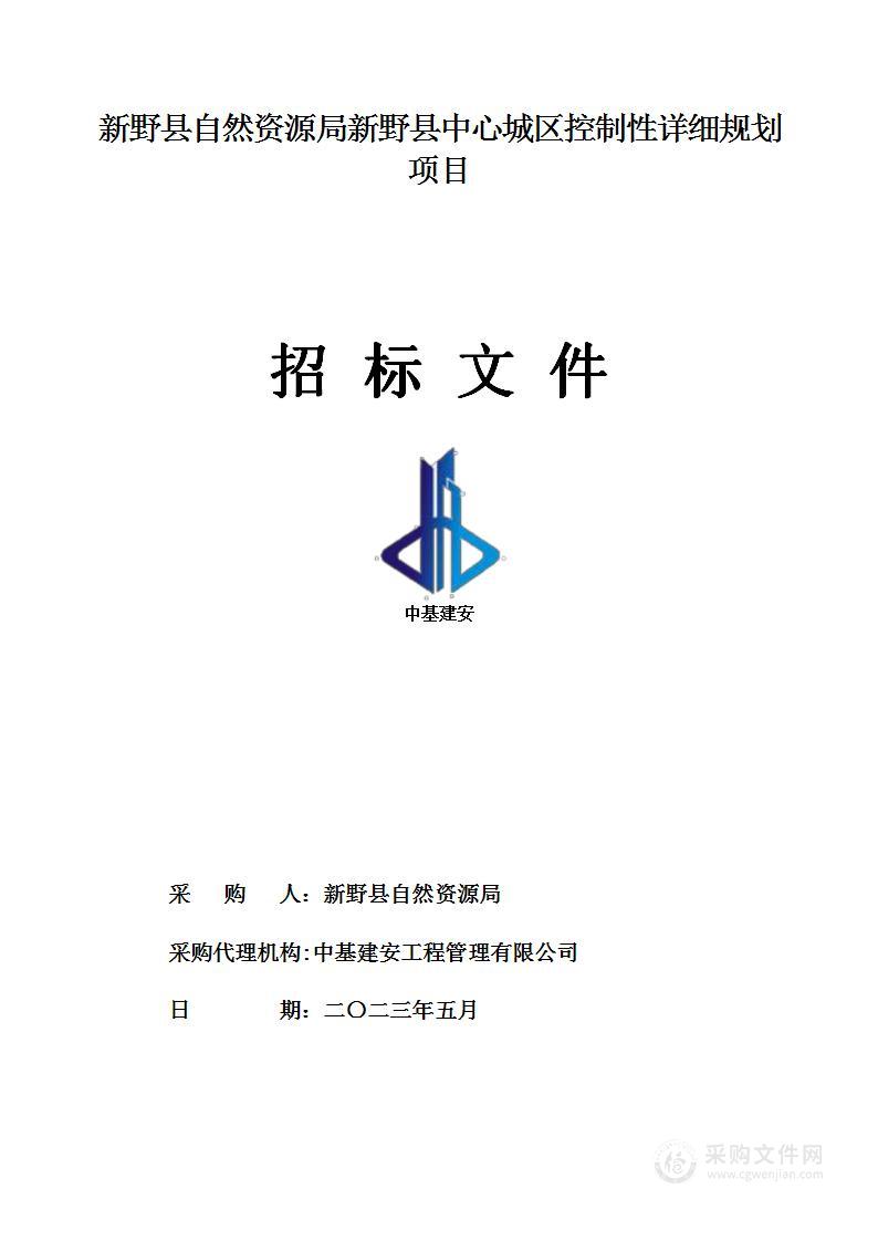 新野县自然资源局新野县中心城区控制性详细规划项目