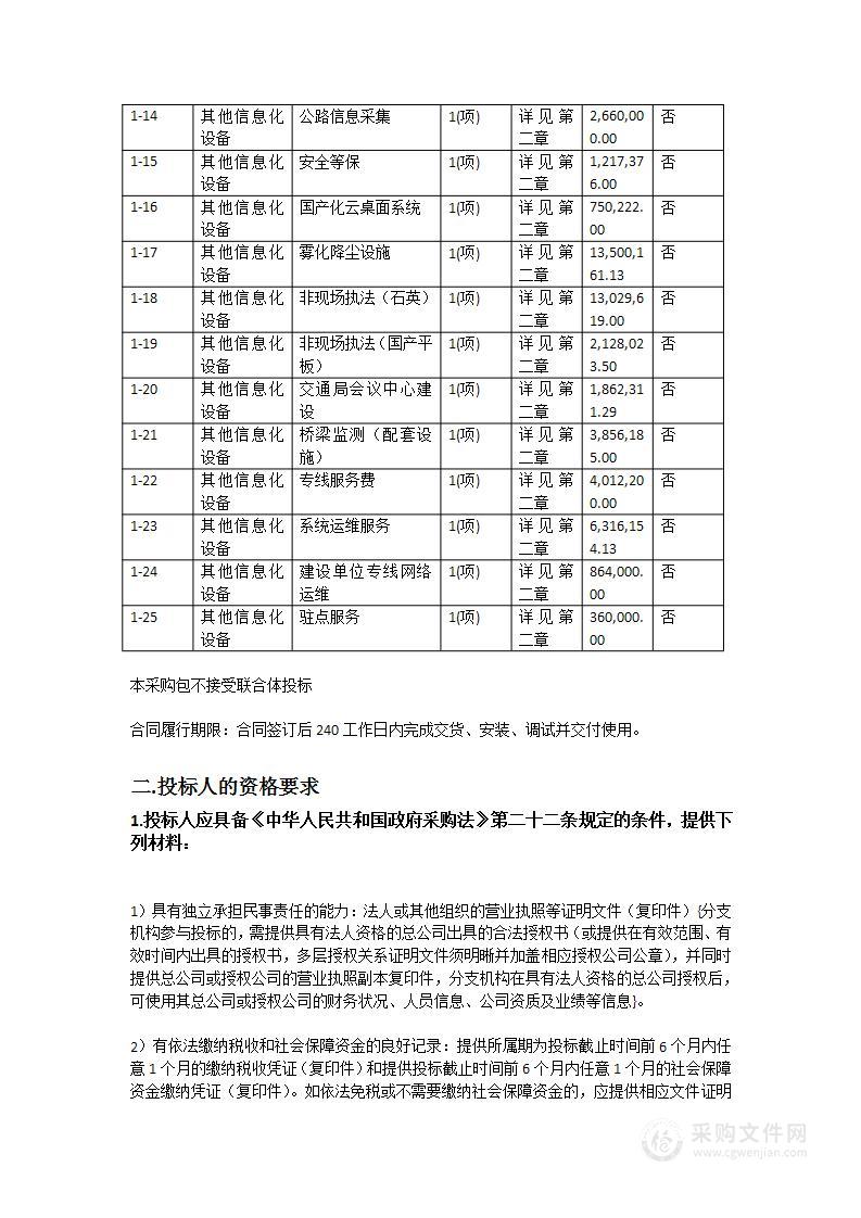 梅州市蕉岭县公路事务中心智慧公路建设项目