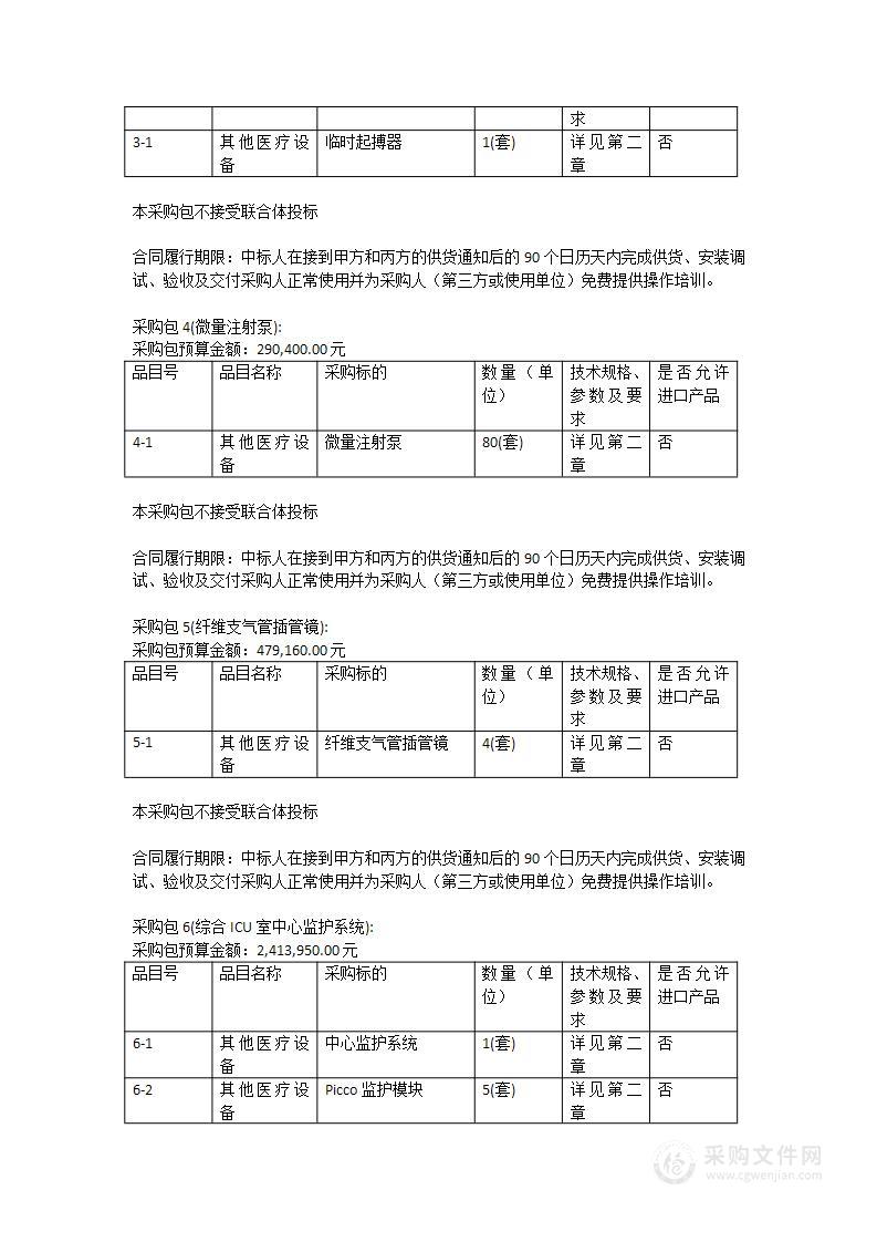 佛山市三水区新城医院建设项目-医疗设备采购安装（第二十五批）