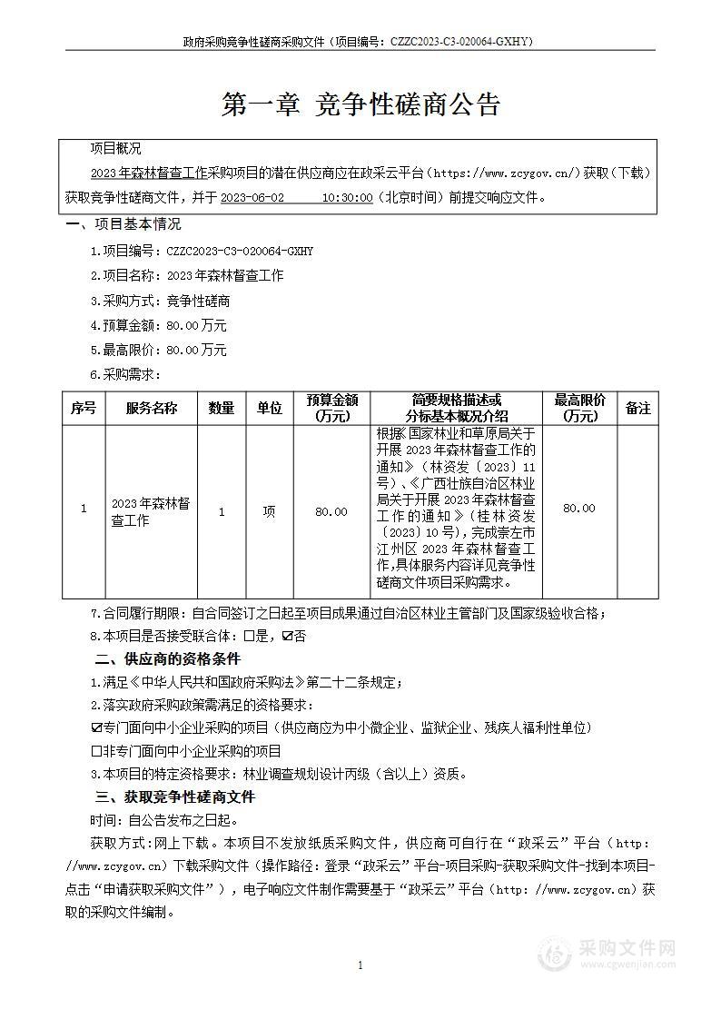 2023年森林督查工作