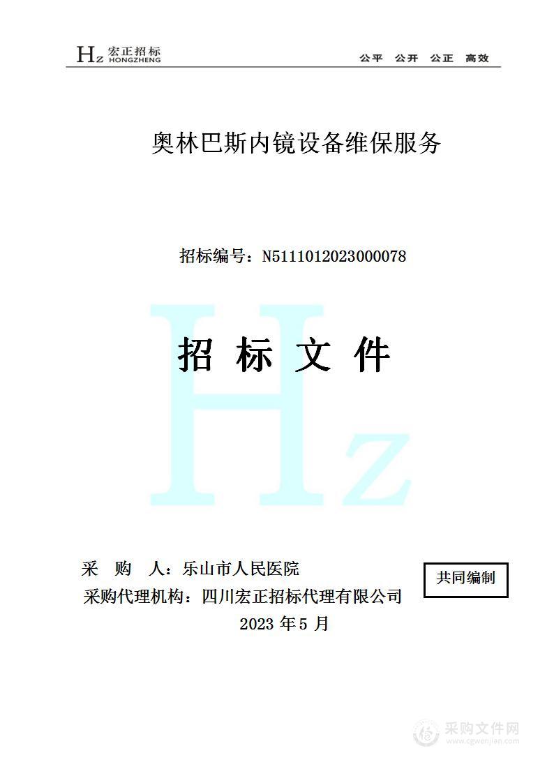 乐山市人民医院奥林巴斯内镜设备维保服务