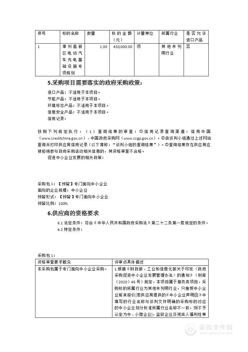 漳州高新区电动汽车充电基础设施专项规划