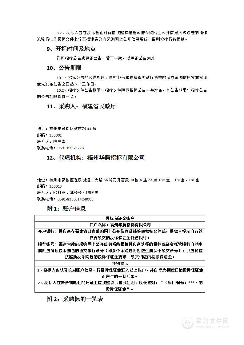 福建省民政厅社会组织等级评估及专项审计项目