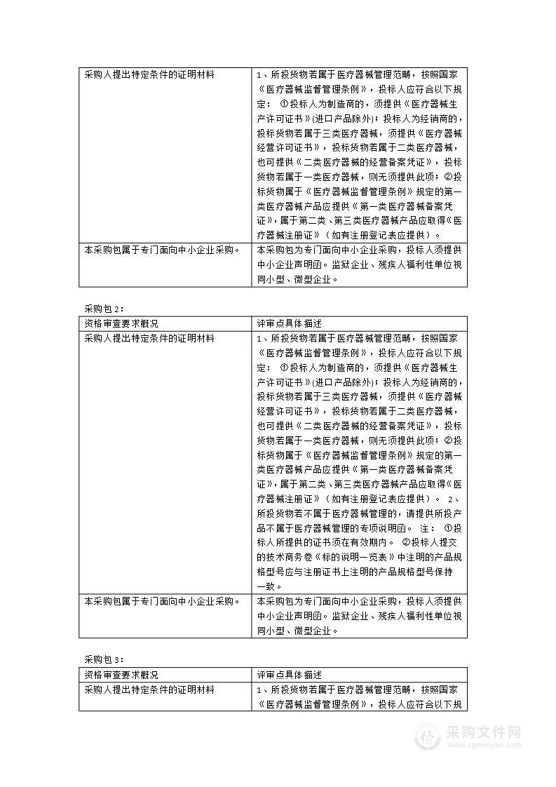 2023年洁净手术室腔镜手术器械、急诊科全自动内镜清洗消毒系统、胸外科吊桥采购