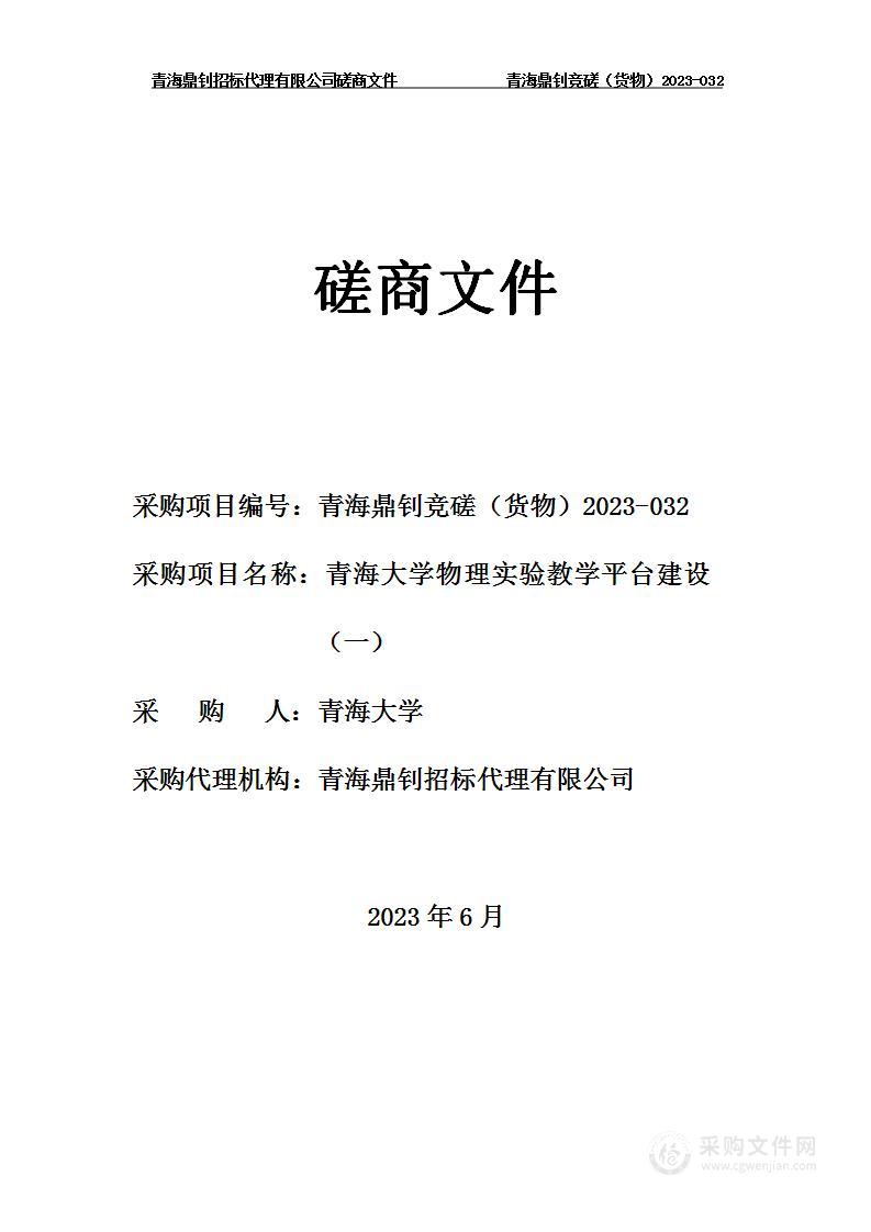 青海大学物理实验教学平台建设（一）