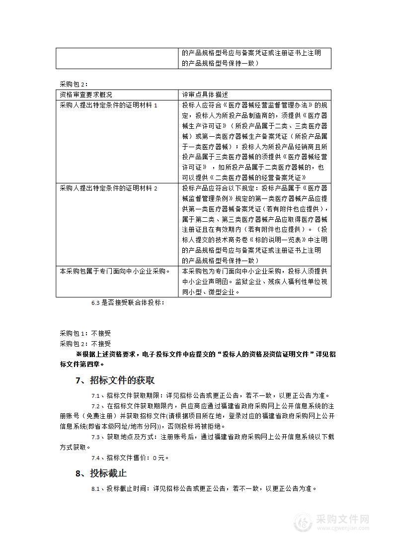 2023年柘荣县医院医疗设备采购