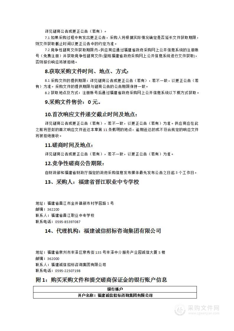 福建省晋江职业中专学校智慧教室建设采购项目