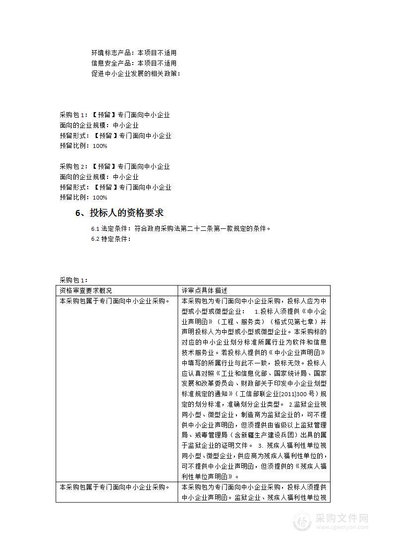 原工商一体化系统、电子档案系统等信息系统2023年运维项目