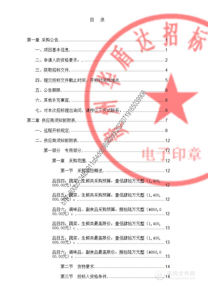 贵州省王武监狱2023年狱内大宗物资采购