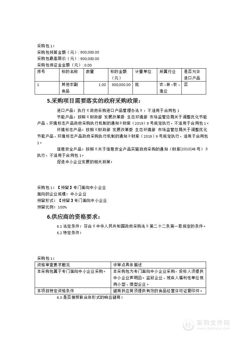 晋江市育婴院2023至2024年食堂食材及配送服务采购项目