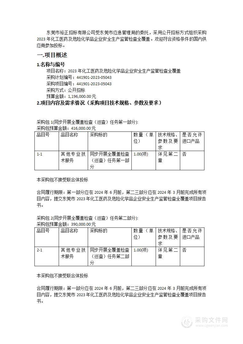 2023年化工医药及危险化学品企业安全生产监管检查全覆盖