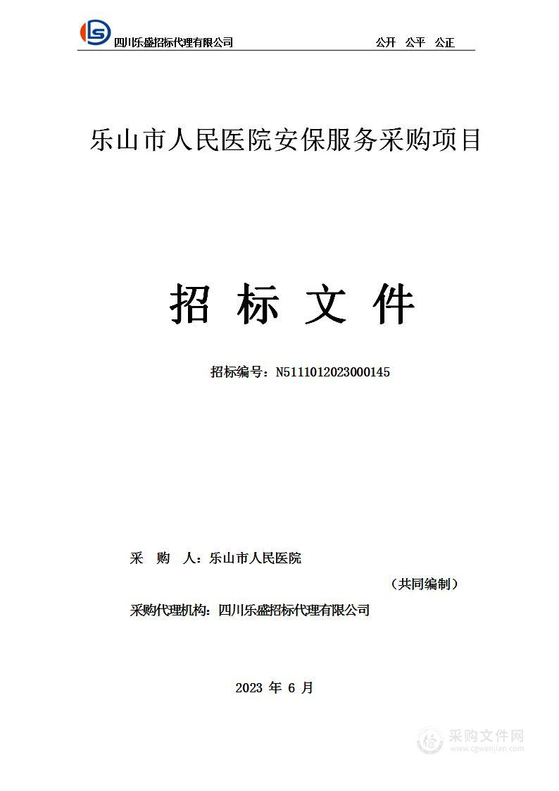 乐山市人民医院安保服务采购项目