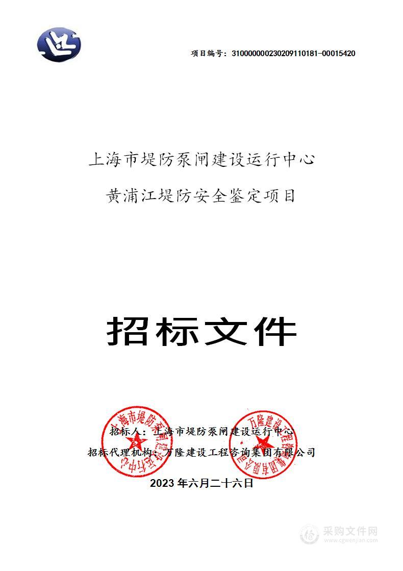 黄浦江堤防安全鉴定项目