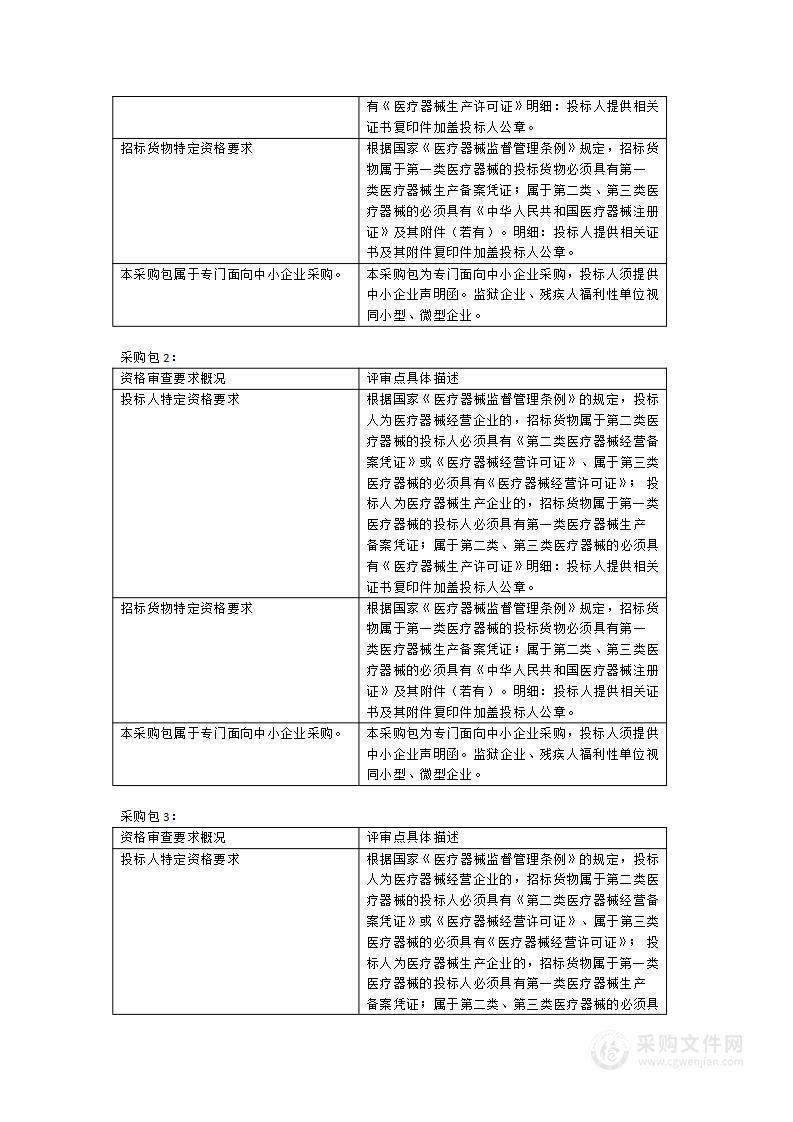 晋江市医院实验动物及病理组织设备、耳鼻喉诊疗设备采购及安装服务货物类采购