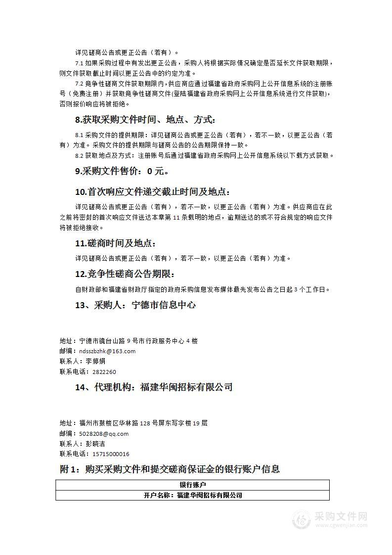 宁德市政府网站和政务新媒体采购监理服务项目