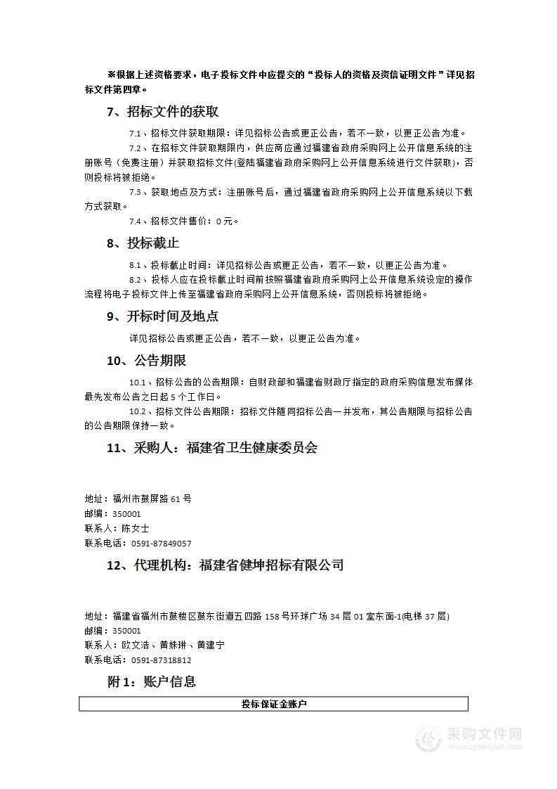 全省二级以上公立医院满意度调查与统计分析项目