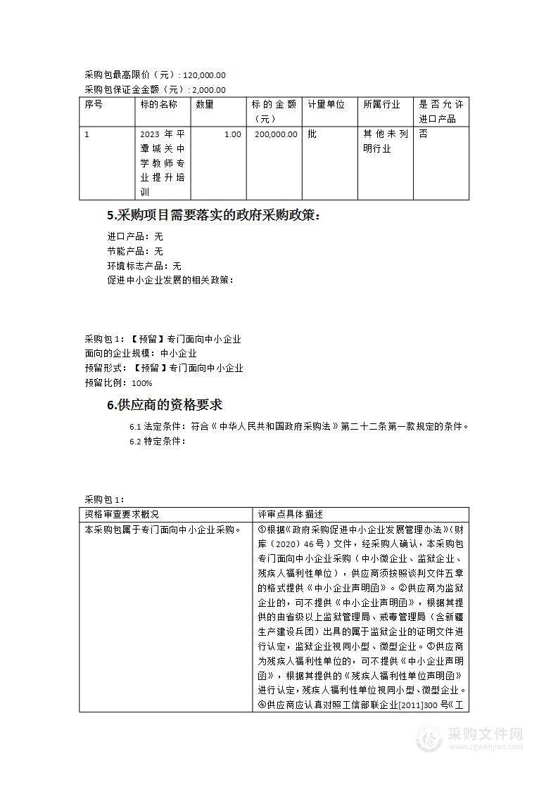 2023年平潭城关中学教师专业提升培训