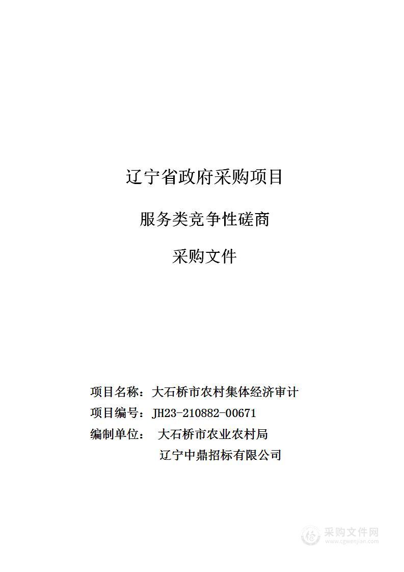 大石桥市农村集体经济审计