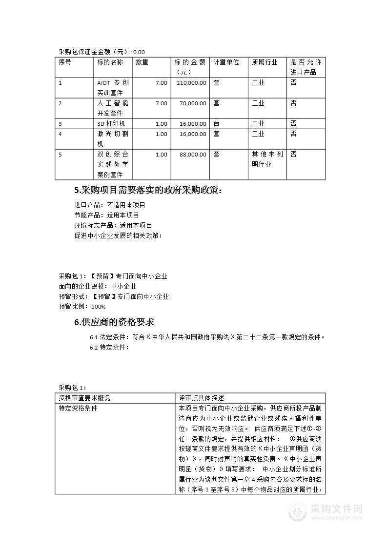 物联网AIOT双创实训设备