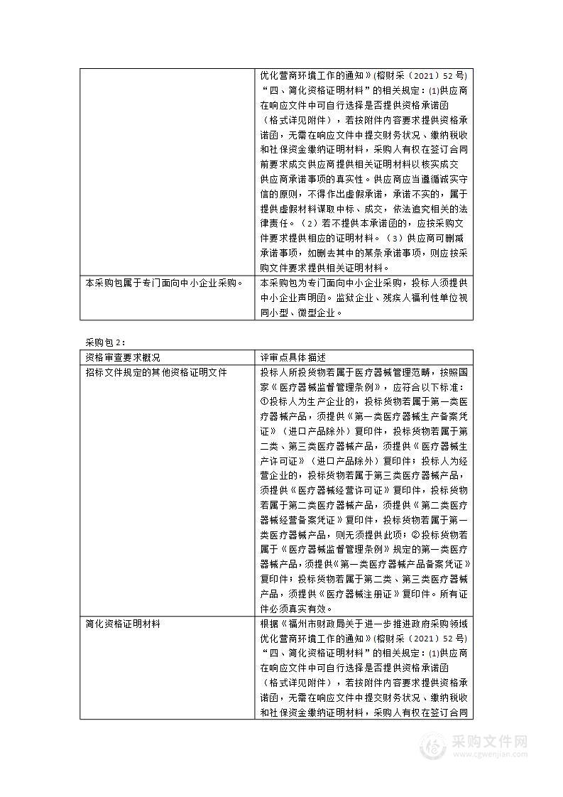 福清市妇幼保健院彩色多普勒超声诊断系统等一批医疗设备采购项目