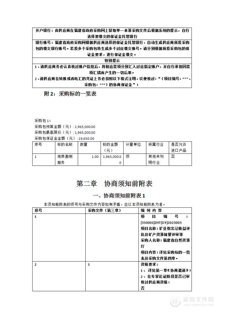 矿业权出让收益评估及矿产资源储量评审等