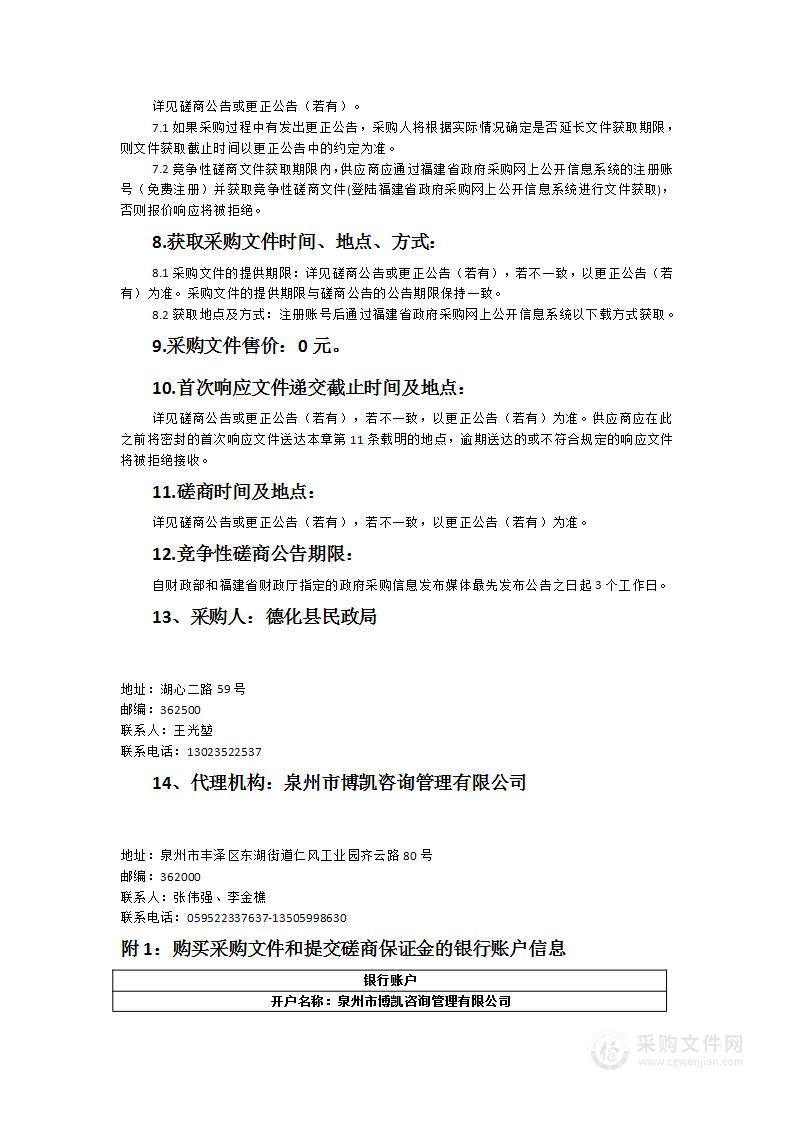 德化县民政局2023年西北五镇“福蕾行动计划”及未成人救助保护工作示范点建设采购项目