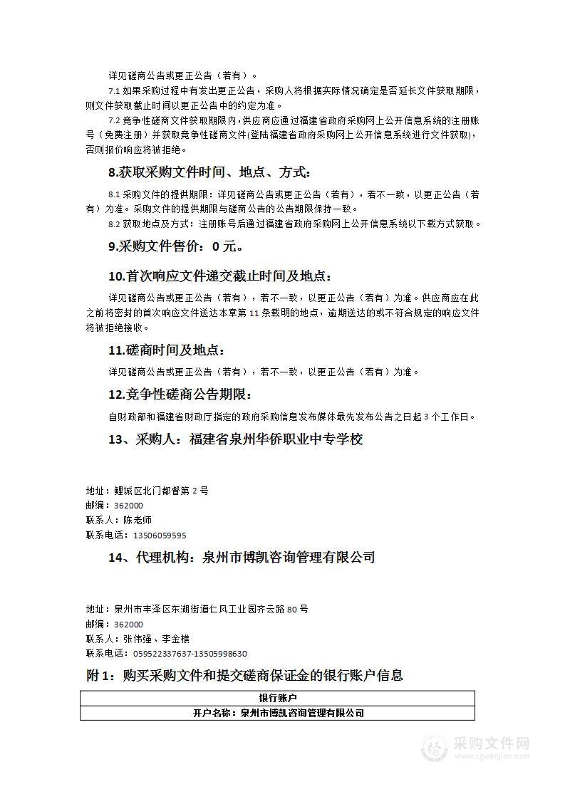 福建省泉州华侨职业中专学校数字设计虚拟仿真实训基地建设项目