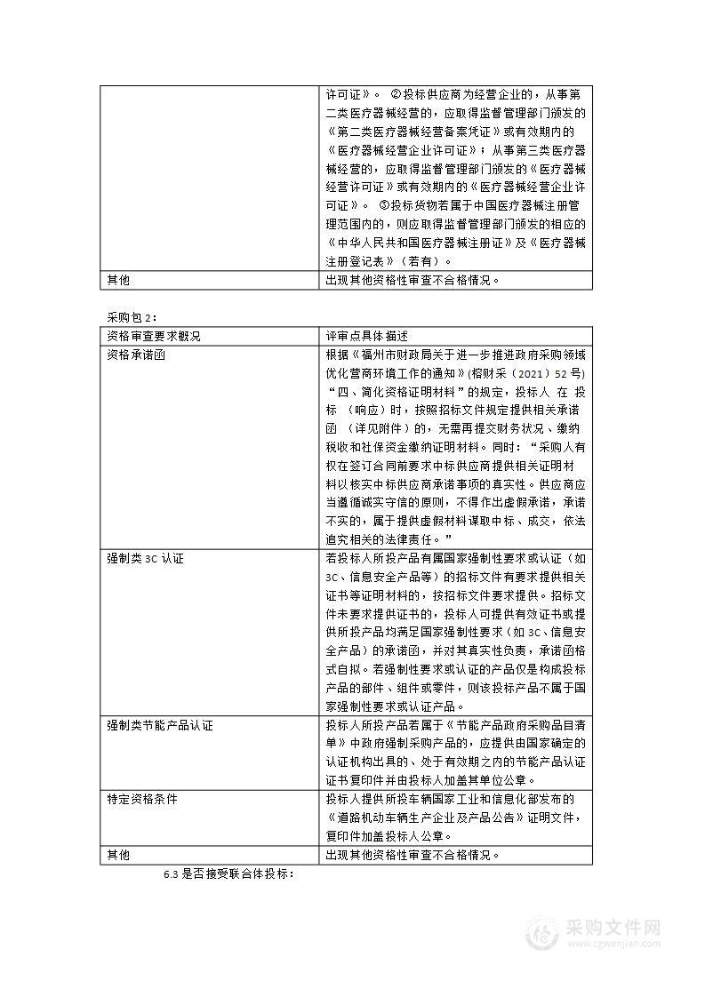 连江县可门港医院病房设备及负压救护车采购项目