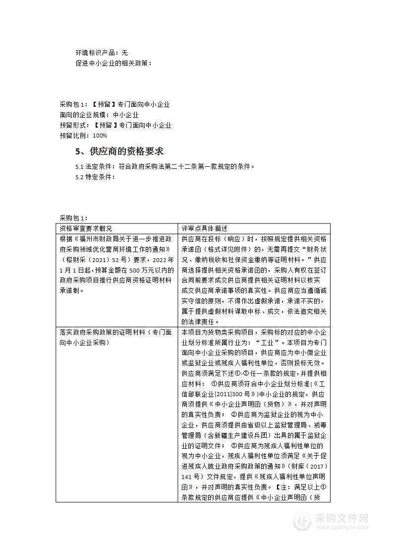 第一届全国学生（青年）运动会福州体育代表团服装器材采购