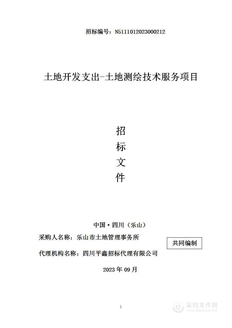 乐山市土地管理事务所土地开发支出-土地测绘技术服务