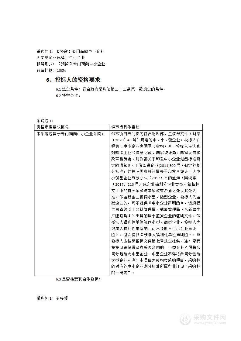 福建省翔安监狱被服、囚鞋采购项目