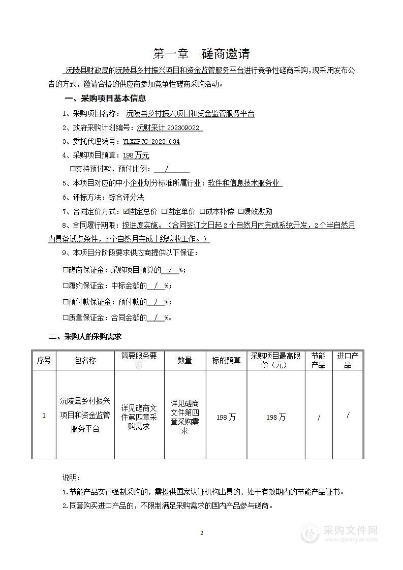 沅陵县乡村振兴项目和资金监管服务平台