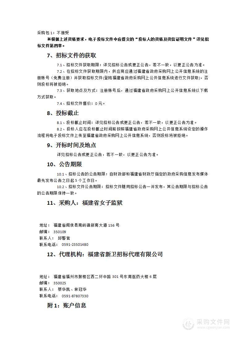 福建省女子监狱档案数字化服务采购项目