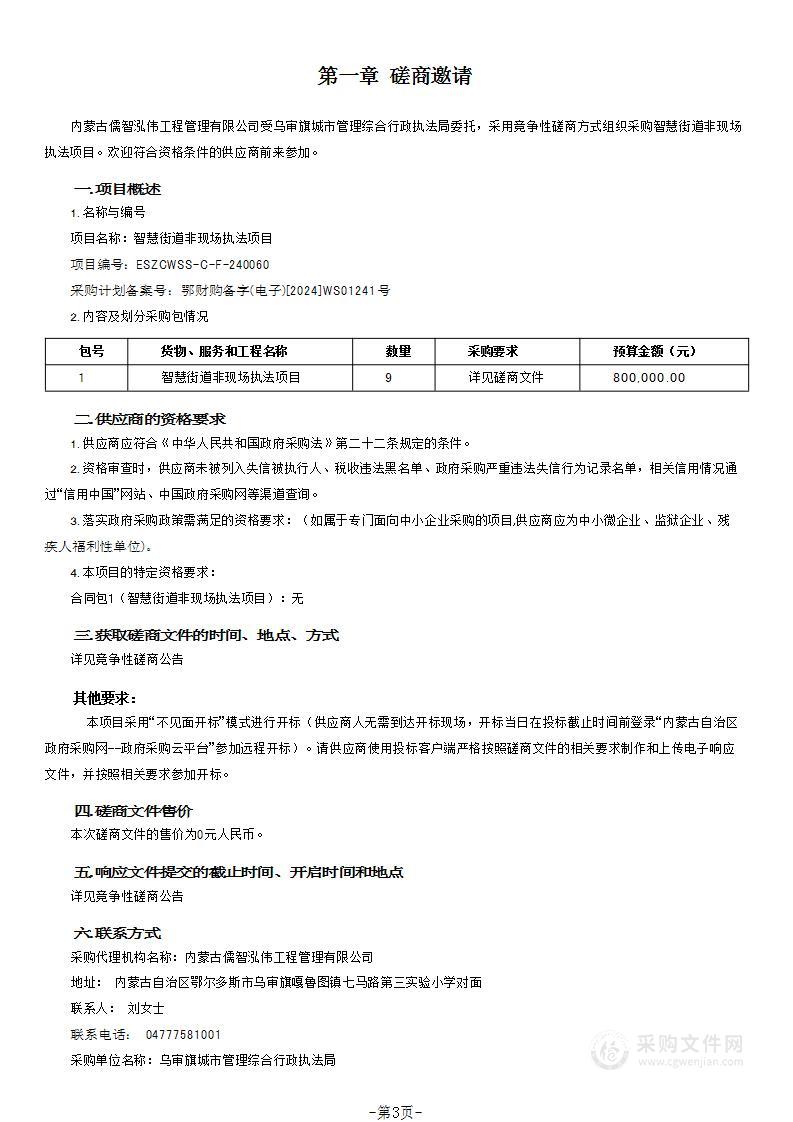 智慧街道非现场执法项目