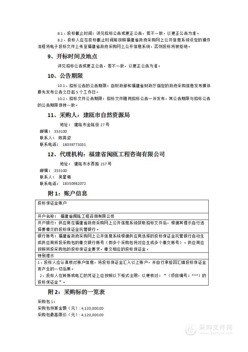 建瓯市2023-2024年度国土常态化调查监测项目