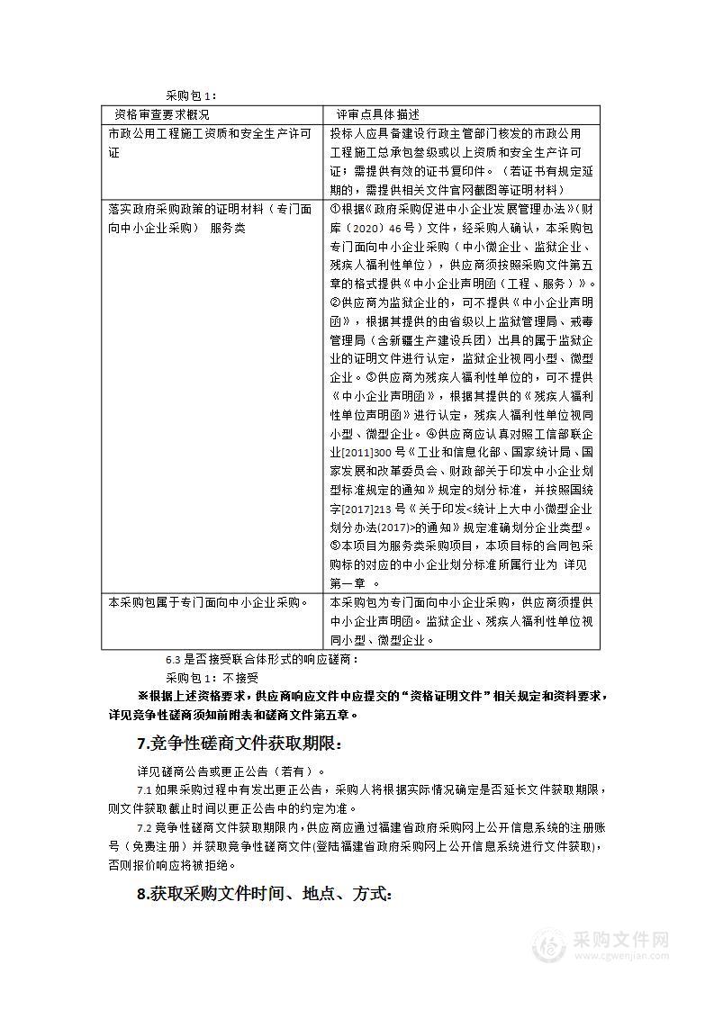 2024年度莆田市中心城区主干道雨水管道清淤检测采购项目