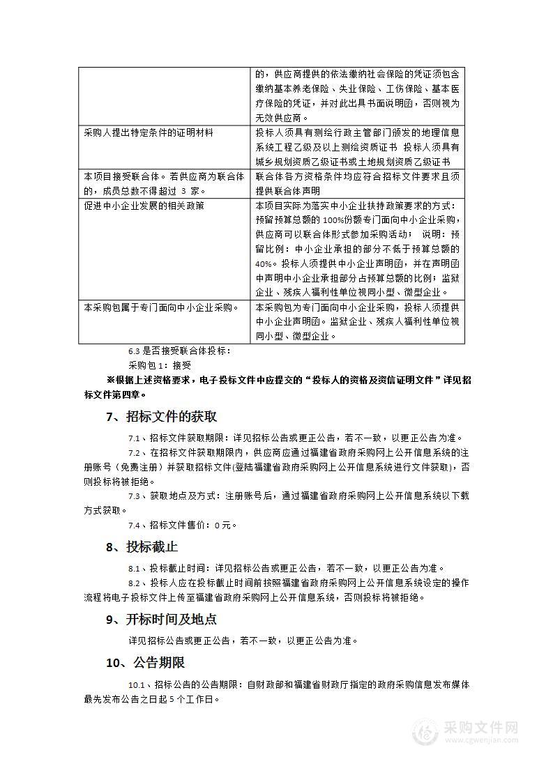 漳州市国土空间基础信息平台及“一张图”实施监督信息系统（2024年）项目