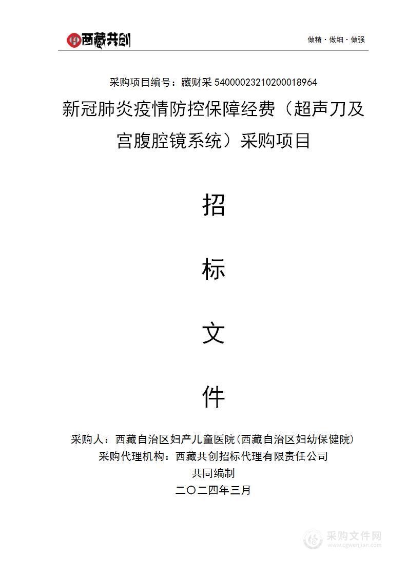 新冠肺炎疫情防控保障经费（超声刀及宫腹腔镜系统）项目