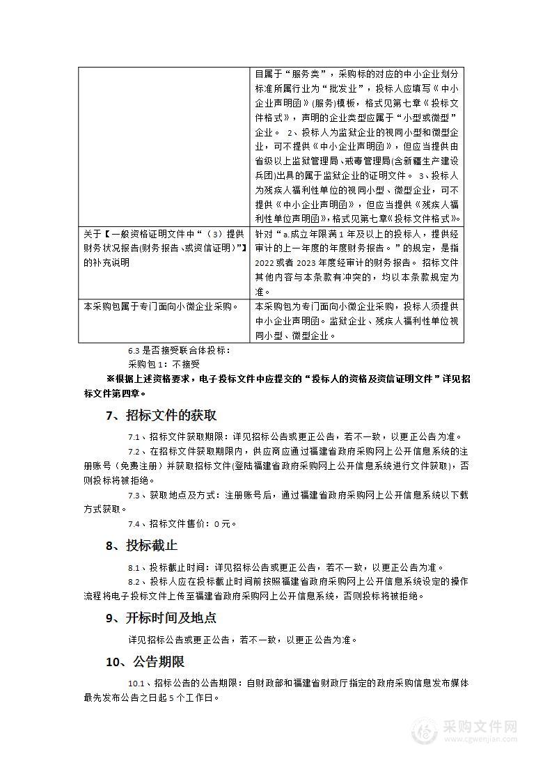 福建省翔安监狱2024年度服刑人员食堂冻品、肉类配送服务项目