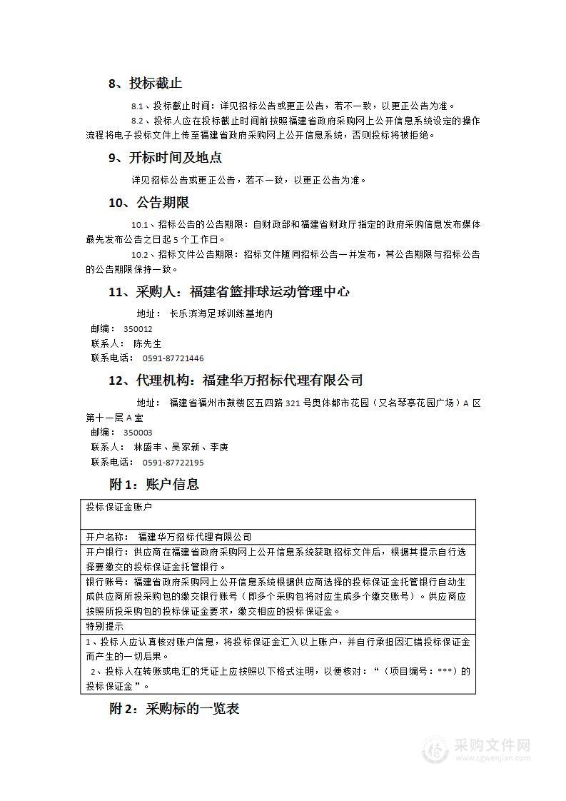 福建省篮排球中心长乐基地食堂食材采购