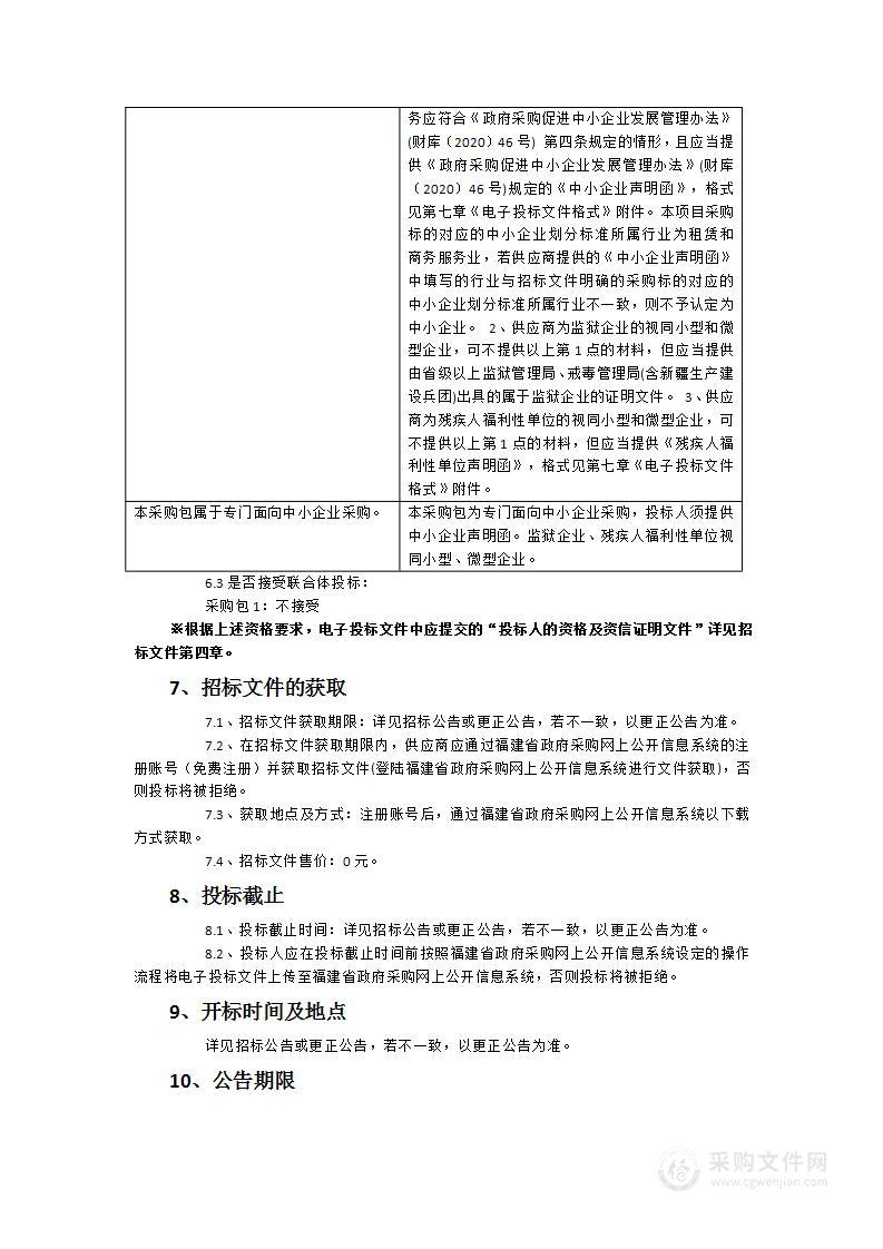 2024-2026年度西湖、左海、白马河公园无线微波监控及广播租赁采购项目