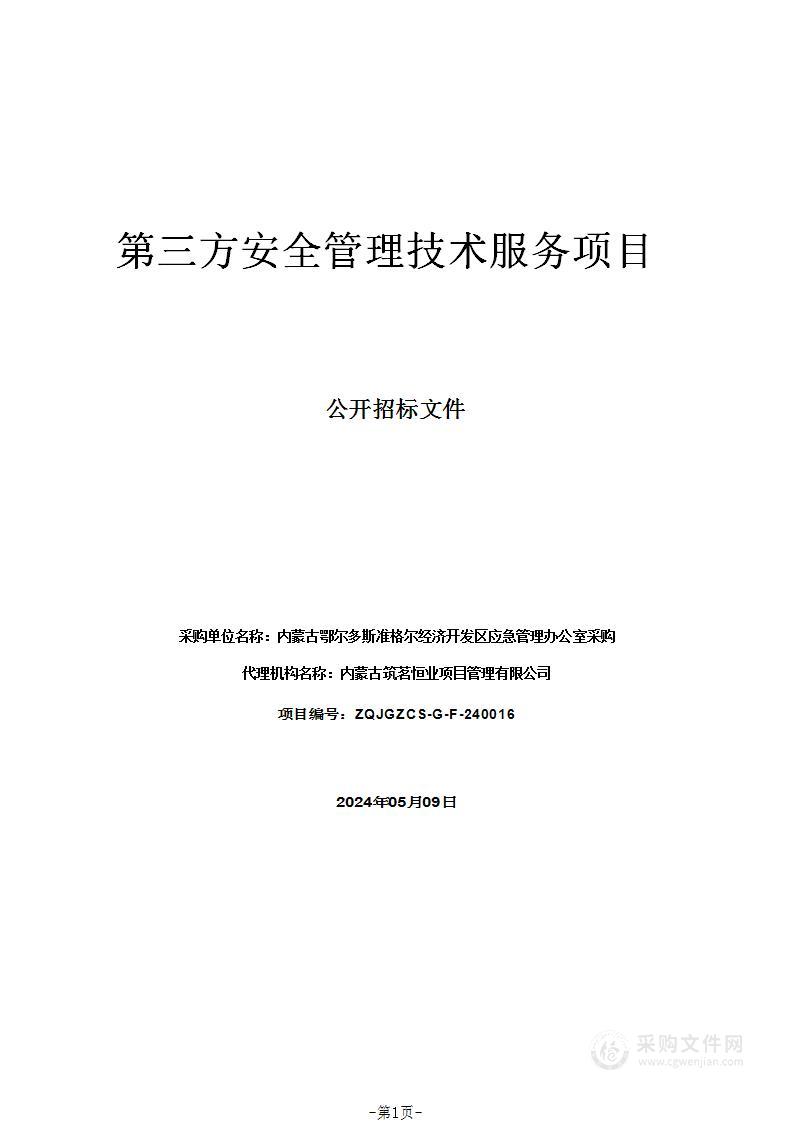 第三方安全管理技术服务项目