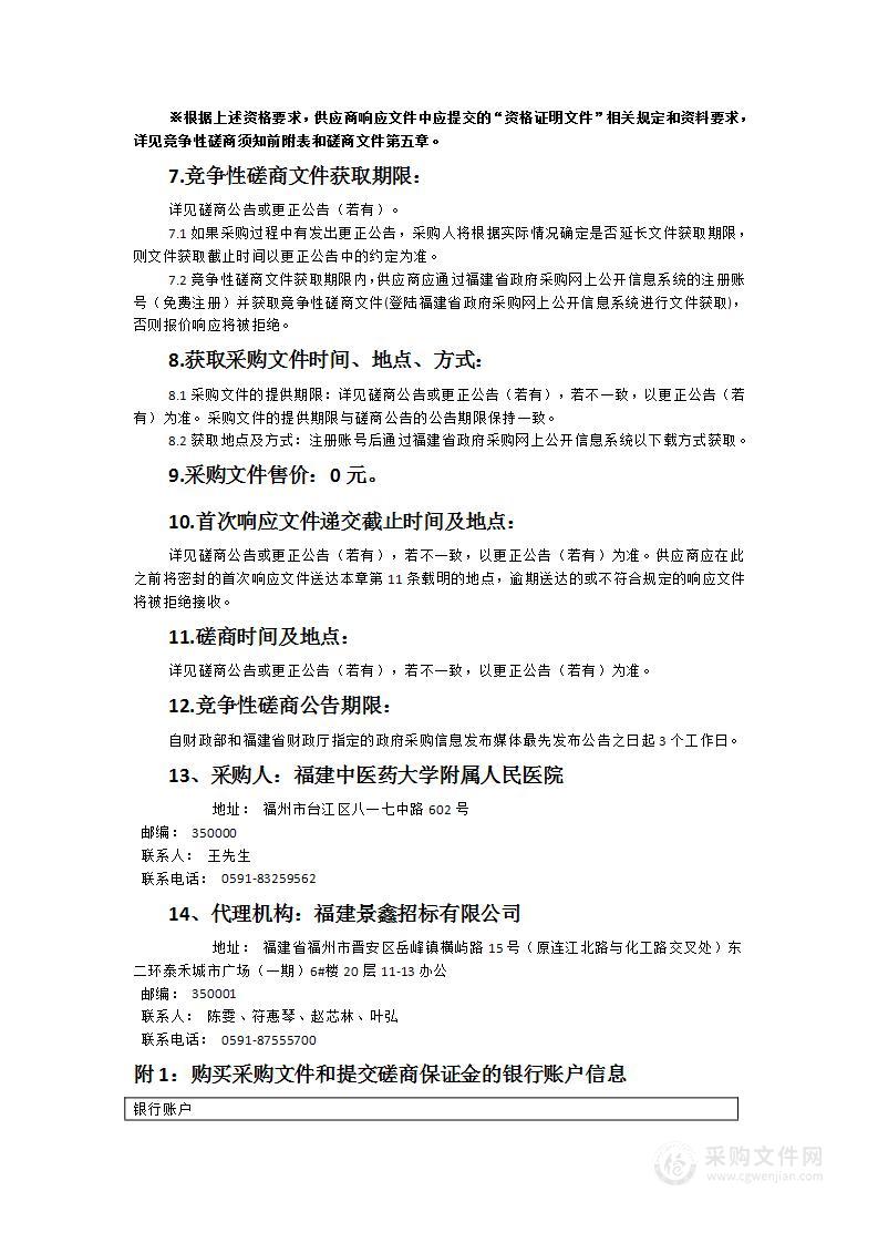 福建中医药大学附属人民医院医疗和药物废弃物治理服务采购项目